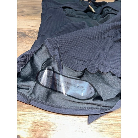 Charmo Womens Scalloped Ribbed One Piece Swimsuit,‎ Small - Picture 9 of 9